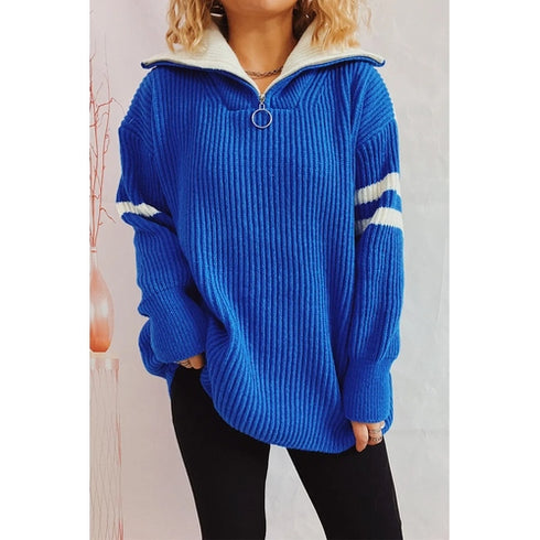 'Isolde' Knit Pullover Sweater - Celes Fashion